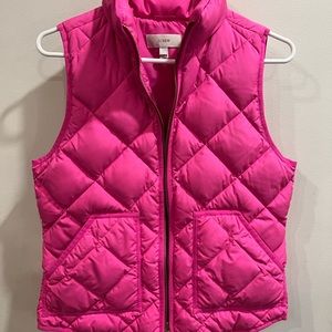 🌿LIKE NEW🌿J CREW PINK PUFFY VEST